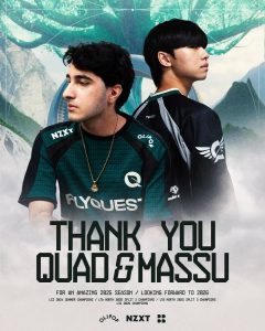 FLY发布人员变动公告：与Quad、Massu续约