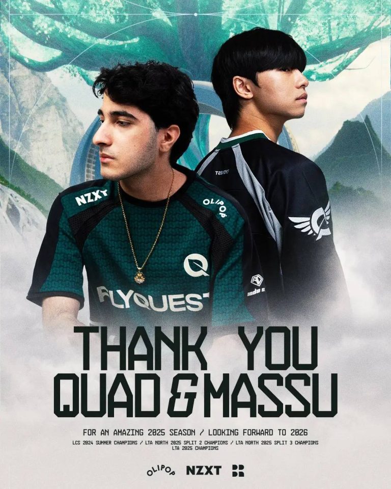 FLY发布人员变动公告:与Quad、Massu续约